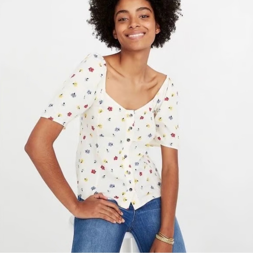 Madewell Floral Blouse Size XXS